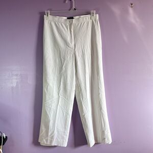 Focus 2000 Women’s White Dress Pants Size 8 Trousers Career Office Wear